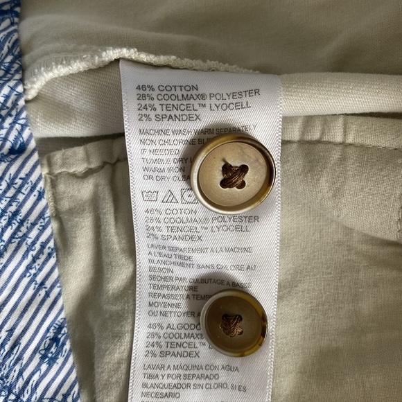 Tommy Bahama Boracay Chino Bermuda Shorts Tan Khaki Men's Size 33 9" Inseam - Picture 5 of 5